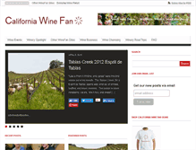 Tablet Screenshot of californiawinefan.com